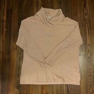 Lulu's Blush Colored Cowl Neck Sweater